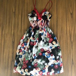 Summer floral spaghetti strap dress
